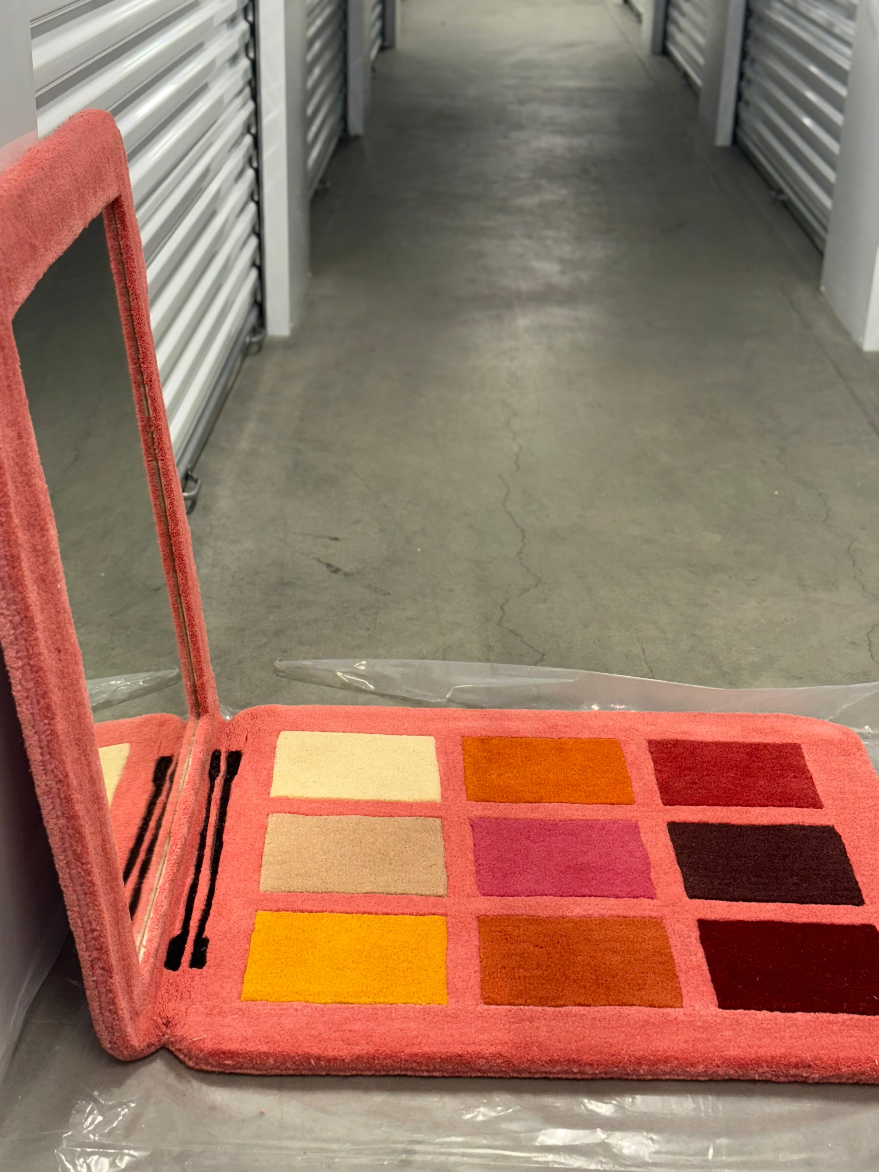 LARGE Eyeshadow Palette Mirror Rug - Ready to Ship!