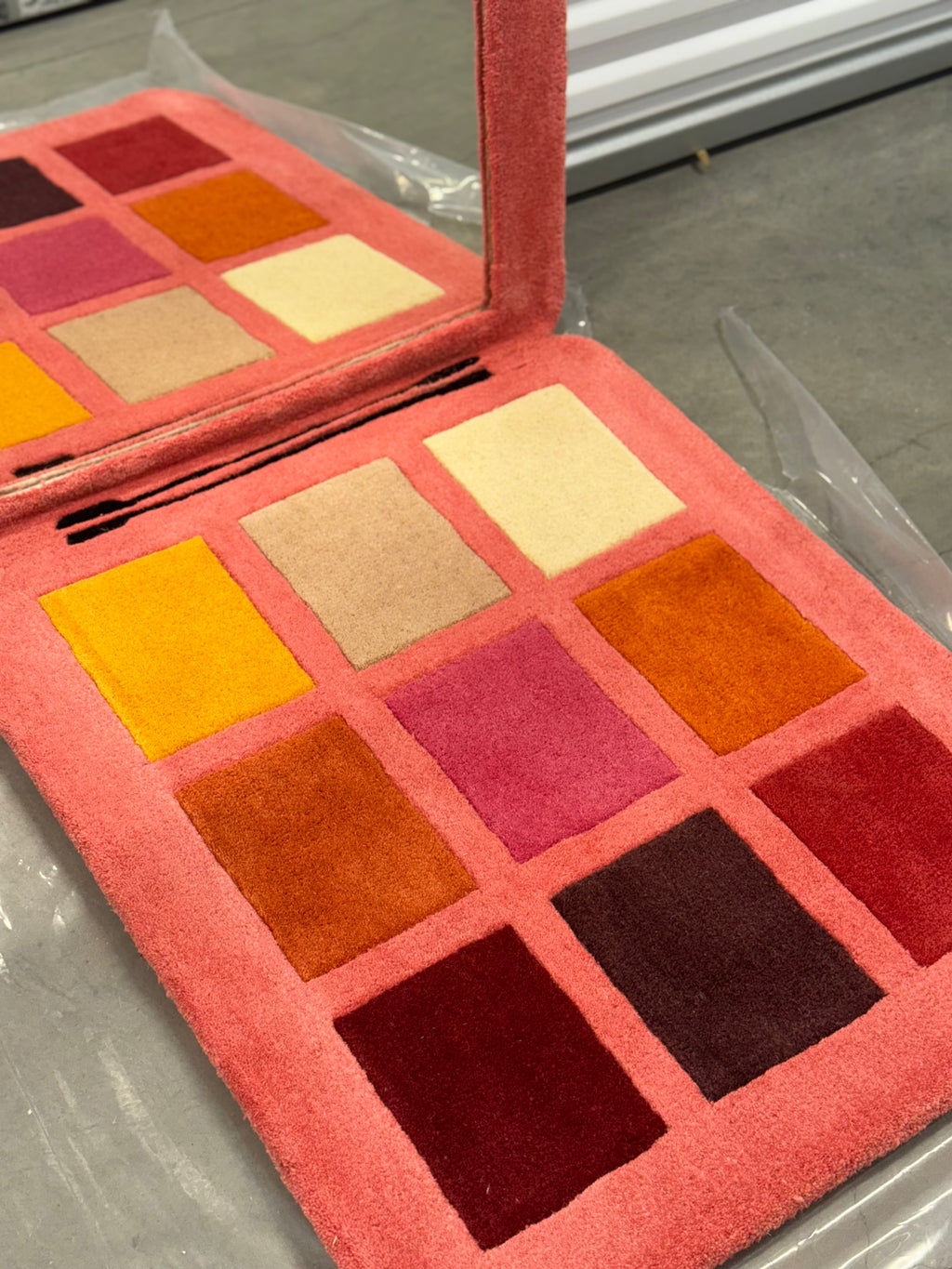 LARGE Eyeshadow Palette Mirror Rug - Ready to Ship!